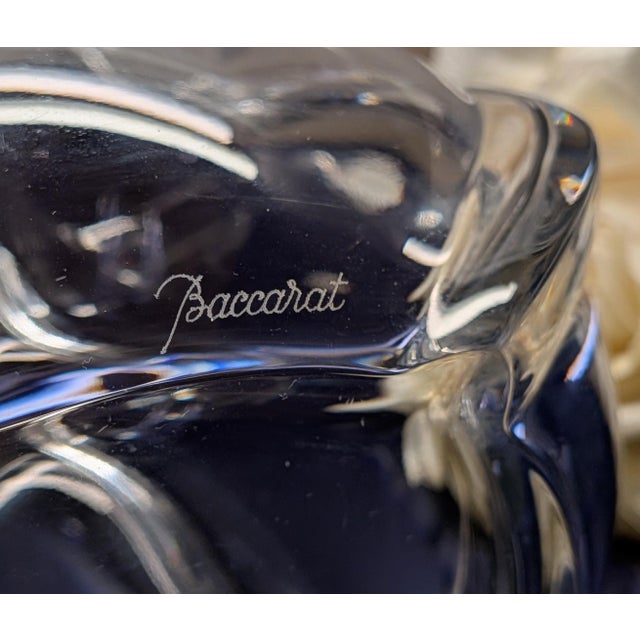 Glass Baccarat Crystal Serpentin 8-Inch Vase For Sale - Image 7 of 8