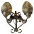 French Wrought Iron Sconce, 1920s For Sale