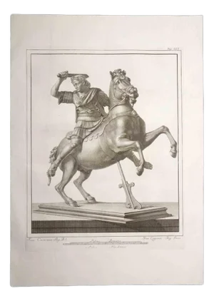 Francesco Cepparoli, Legionnaire with the Horse, Etching, 18th-Century