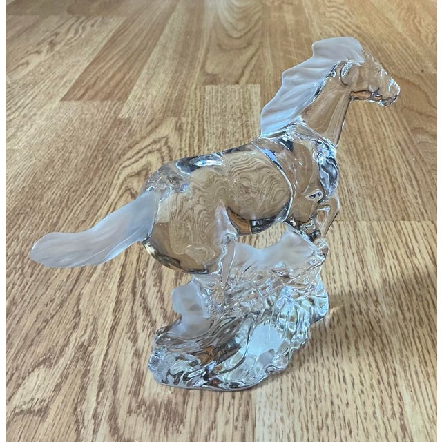 1980s Vintage Lenox Solid and Frosted Horse Figurine- Racing in the Wind- 7”x5”x2”- No Box For Sale - Image 5 of 12