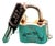 Tiffany & Co. Sterling Silver 1837 Padlock Key Chain 52.5g For Sale