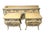 1960s French Provincial Hand-Painted Bombe Dresser & Nightstands – 3-Piece Set (Very Nice) For Sale - Image 9 of 9