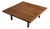 Large Danish Mid Century Modern Oak Square Coffee Table Scandinavian Low Table For Sale