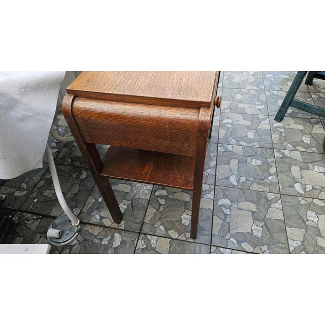 Art Deco Wooden Side Table For Sale - Image 6 of 12