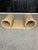 Contemporary Vintage Coastal Bamboo Reed Coffee Table Modern Scroll Shaped For Sale - Image 3 of 11