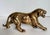 Mid-Century Modern Vintage Solid Brass Tiger Sculpture Hollywood Regency Animal Figure For Sale - Image 3 of 8