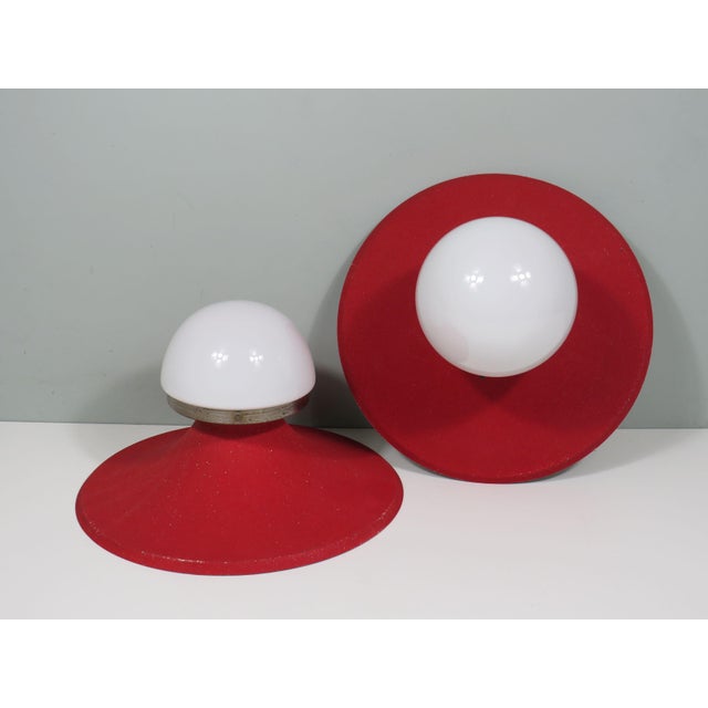 Wall or Ceiling Lamps with Flowing Lines and Subtle Texture, 1950s, Set of 2 For Sale - Image 13 of 17