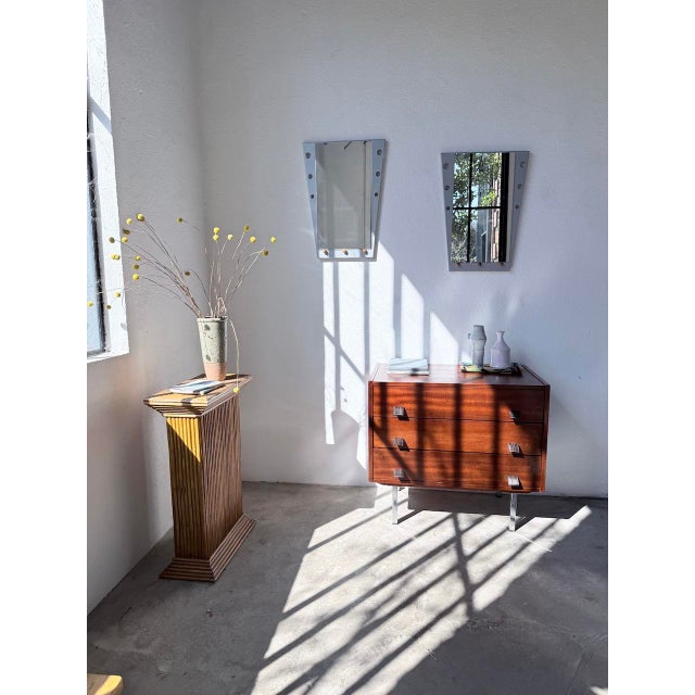 Teak Chest of Drawers with Leather Handles, 1960s For Sale - Image 4 of 18
