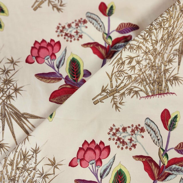 Quadrille Jardin Des Plantes Cotton Designer Fabric by the Yard Chairish