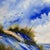 Coastal Palm Tree Beach Original Painting in Gold Frame For Sale - Image 4 of 12