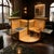 An exceptionally rare and exquisitely crafted cocktail cabinet on casters from the 1950s, likely of German or Central...