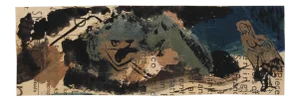 Petite Surrealist Mixed Media With Text 1946