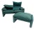 Maralunga Sofa with Ottoman by Vico Magistretti for Cassina, 1970s, Set of 2 For Sale