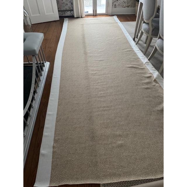 Textile Kalahari Leopard Print Linen Fabric For Sale - Image 7 of 9