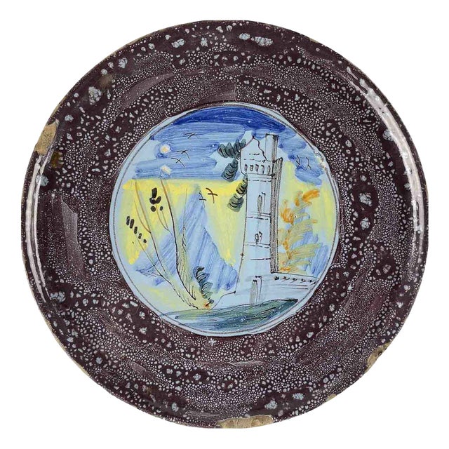 Decorated Stand on a 1700 Berrettino Background For Sale