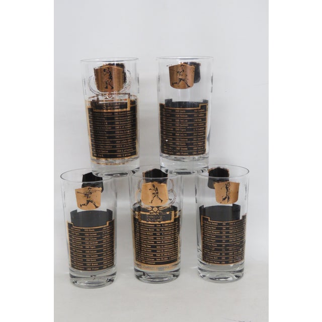 This beautiful Set of 5 Rounded Cups is made of glass. This Set of sports themed highball glasses was made by Cera, and...