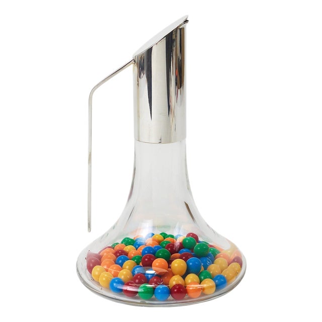 Silver & Crystal Riedel Mesa Carafe, Italy, 1980s For Sale