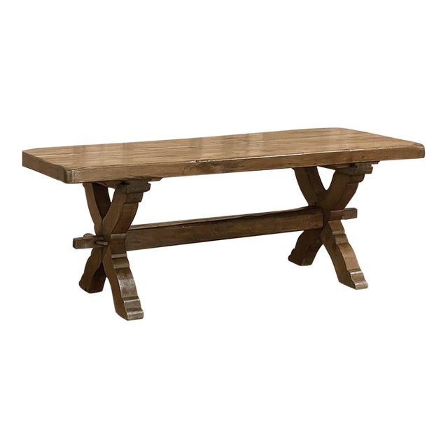 Rustic Trestle Coffee Table Chairish