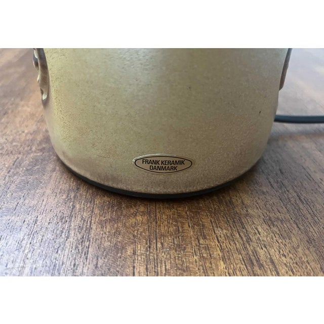 Mid-Century Danish Studio Pottery Table Lamp from Frank Keramik, 1960s For Sale - Image 10 of 16