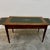 Brown Louis XVI Style Flat Desk in Wood with Green Leather Top, France, 1950s For Sale - Image 8 of 10