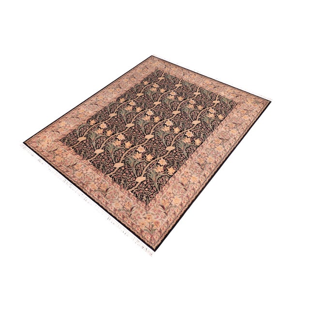Designed with mesmerizing intricacy and gorgeous color palette, this hand-knotted masterpiece demonstrates the beauty and...