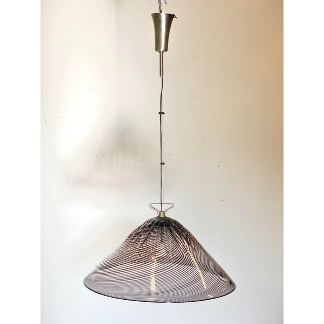 Mid-Century Modern Murano Glass Pendant Light, 1970s For Sale - Image 3 of 15