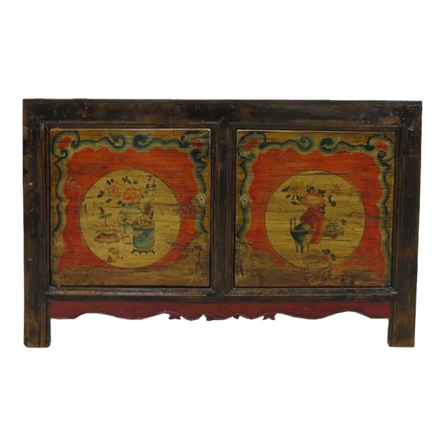 Hand Painted Mongolia Sideboard For Sale
