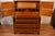 Brass 19th American Federal Mable Wood Secretary Desk With Bookcase Top c.1870 For Sale - Image 8 of 18