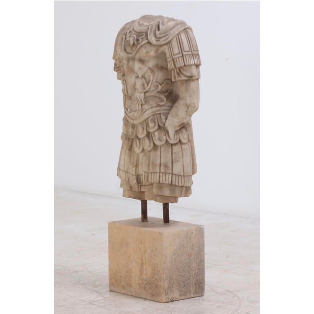 You'll be thinking about the Roman Empire every day with this antique style life sized solid marble statue of a Roman...