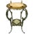Art Nouveau Art Nouveau Two-Tier Onyx & Gilded Iron Plant Stand For Sale - Image 3 of 3
