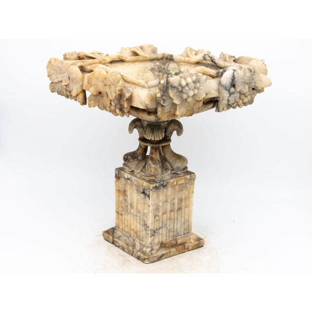 Gray Carved Marble Shaped Neoclassical Urn, Italy 19th Century For Sale - Image 8 of 12