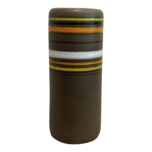1960s Rosenthal Netter Mid-Century Modern Striped Ceramic Vase