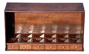 Late 19th Century Antique Victorian Mahogany Ballot Box, Freemason / Oddfellows