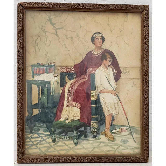 1920s Emily Costain Original Watercolor on Paper C.1923 For Sale - Image 5 of 8