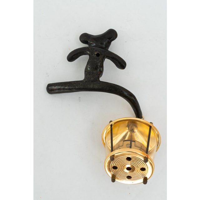 Metal Bear Thermometer Holder for Wall Mounting from Walter Bosse, Vienna, 1950s For Sale - Image 7 of 9