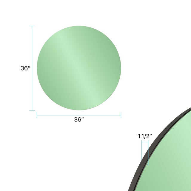 Balducci Round Emerald Green Mirror Large For Sale In Chicago - Image 6 of 8