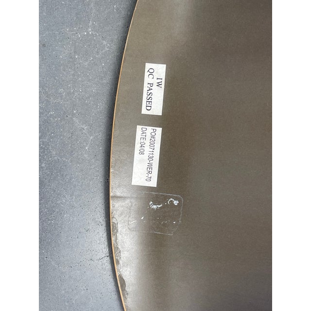 Chrome Scoop Back Dining Chairs in Beehive Pattern, Set of Six, West Elm, Modern, Plywood, Chrome For Sale - Image 8 of 8