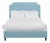 Reagan King Bedframe, Mosaic Blue Linen For Sale