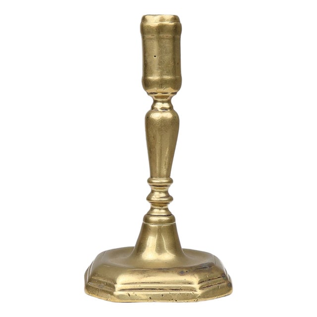 Antique French Candlestick in Bronze, 16th Century For Sale