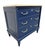 Navy Blue Vintage American of Martinsville Navy Blue Marble Top Nightstands - Set of 2 For Sale - Image 8 of 10