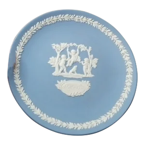 1982 Wedgwood Blue Jasperware Mother Plate From England