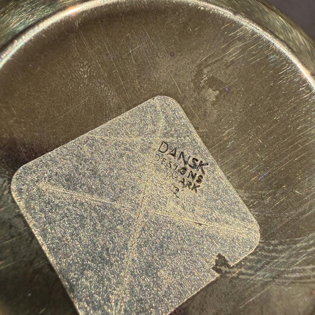 Brass Dansk Saucer Spray Candle Holder Jens Harald Quistgaard JHQ Brass For Sale - Image 8 of 8