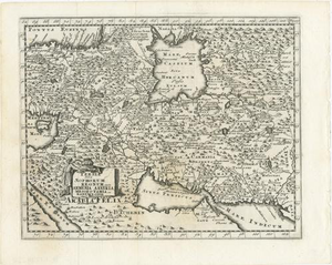 Cluver Persia Map with Armenia & Mesopotamia, 1697