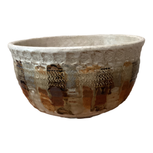 Vintage Handcrafted Glazed Stoneware Bowl/Planter Artist Signed