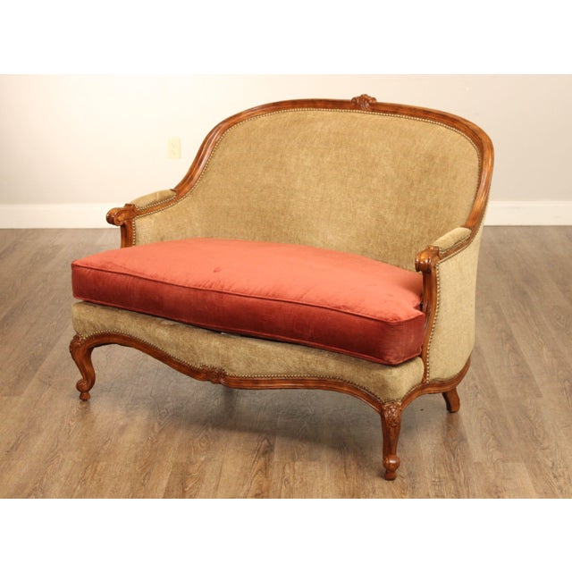 Wesley Hall French Louis XV Style Carved Frame Loveseat Chairish