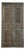 Antique Indian Carved Double Doors Floral Vase Design Wooden Barn Door 80x40 For Sale
