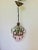 French Vintage French Crystal Drop Pendant Light For Sale - Image 3 of 5