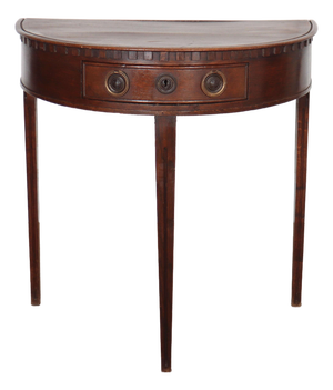 Dutch Demi-Lune Console Table in Oak