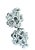 1.8 Carat Diamond Flower/Cluster Stud Earring 18 Karat White Gold For Sale - Image 4 of 8