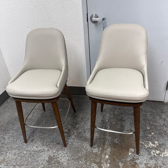 Interlude Home Harper Swivel Counter Stools, Pair For Sale - Image 12 of 12
